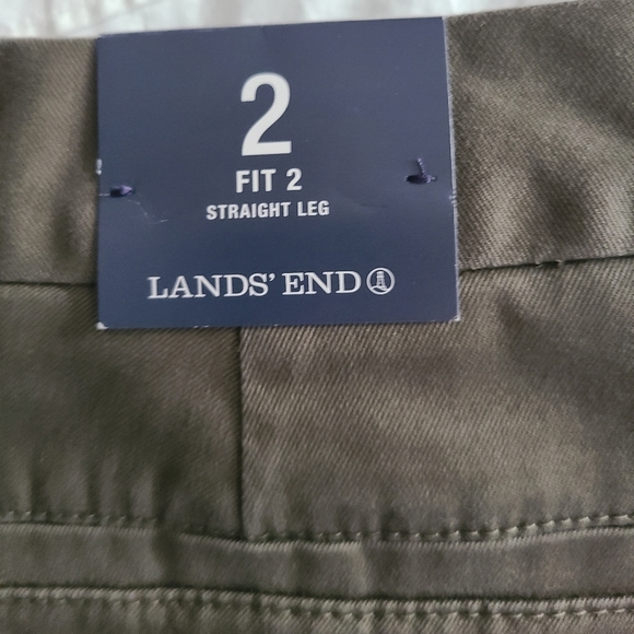 Lands End Women's~SZ 2~Fit 2 Straight Leg Chino Pants🌿Expedition Green🌿NEW $59 - Picture 3 of 9